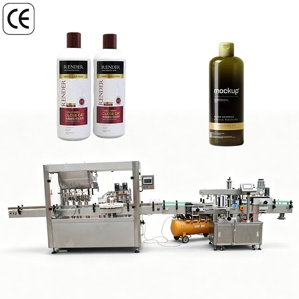 Máquina llenadora de champú totalmente automática, máquina llenadora y taponadora de botellas de detergente líquido para la industria cosmética y de productos de uso diario