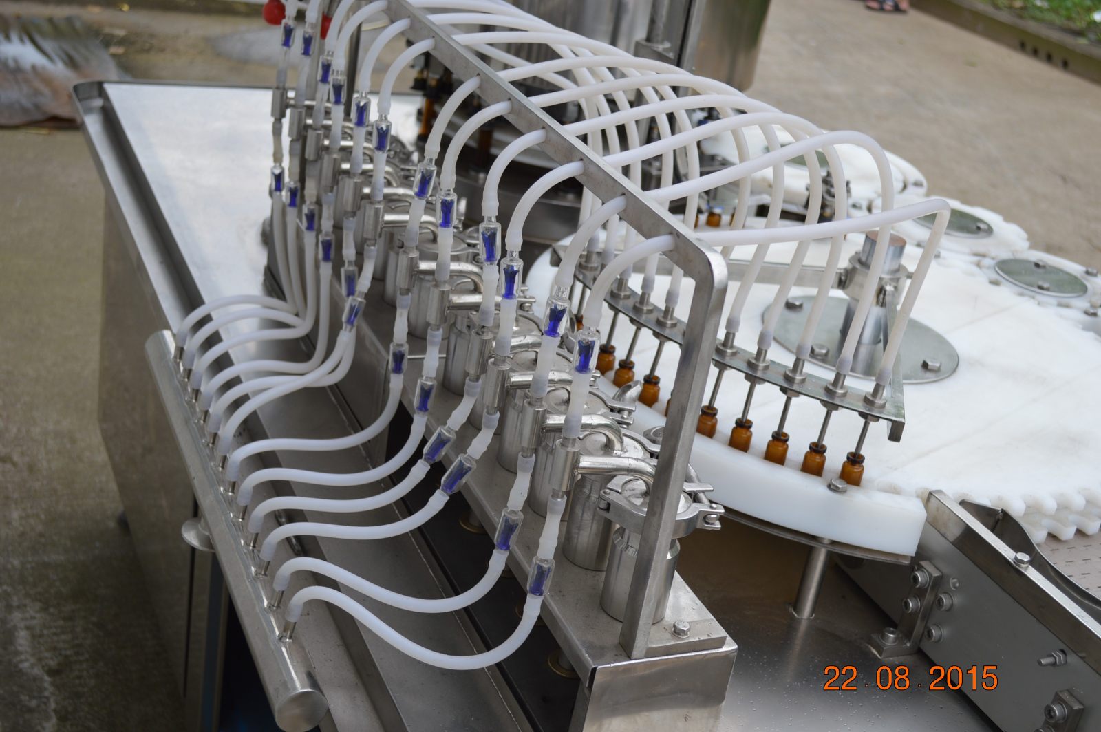 Máquina automática de llenado de botellas de sérum para el cuidado de la piel y aceites esenciales YB-K12A, llenadora rotativa de líquidos de alta velocidad con 12 cabezales, para 5 ml, 10 ml y 30 ml