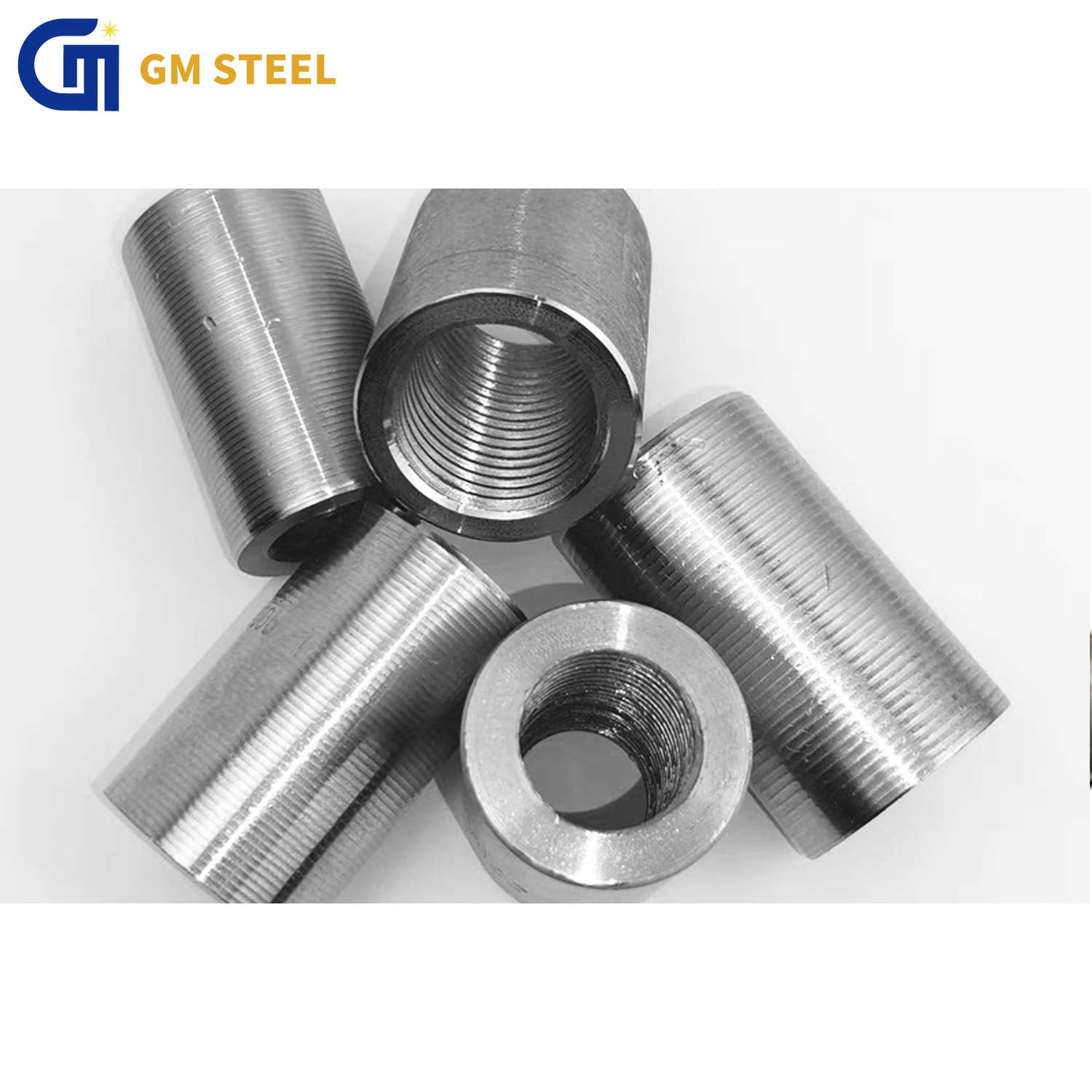 25mm Steel Rebar Coupler Carbon Metal Thread Coupler