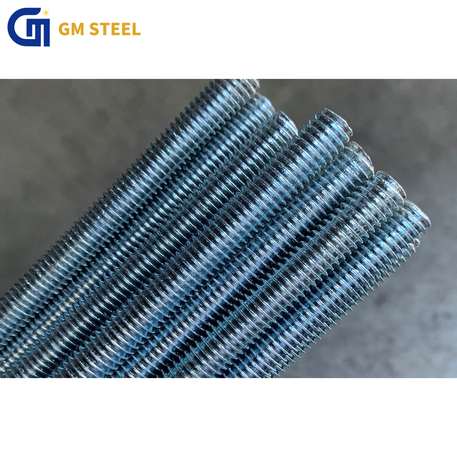 HDG Thread Rod Carbon Steel Thread Bolts Hot Dip Galvanized Zinc Plated M6 M24 1m 2m 3m Length Thread Rod