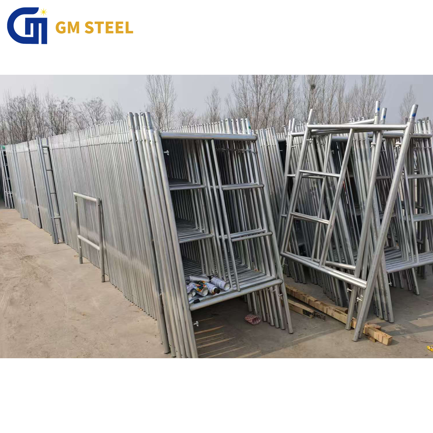 Factory Wholesale Portable Ladder h Frame Main Frame Walk Through Scaffolding h and Door Italian Frame Scaffolding System