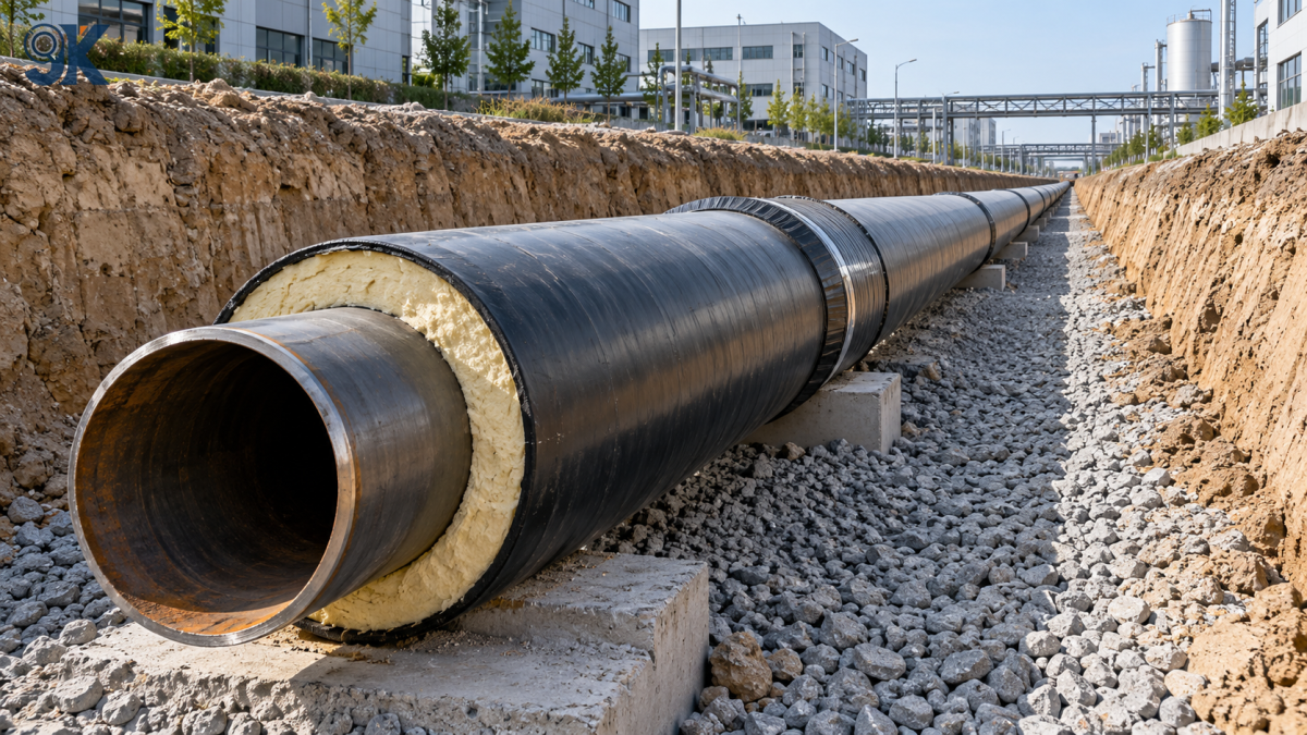 When pre-insulated steel pipe solutions suit chilled-water lines When pre-insulated steel pipe solutions suit chilled-water lines