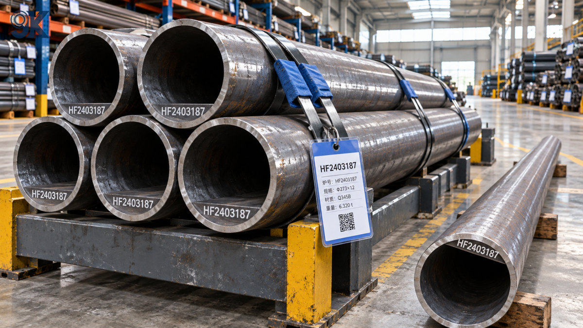 Maintaining heat traceability in steel pipe warehousing and logistics Maintaining heat traceability in steel pipe warehousing and logistics