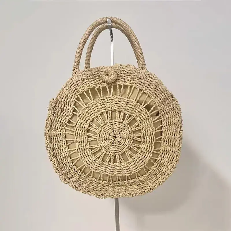 麦わらバッグ