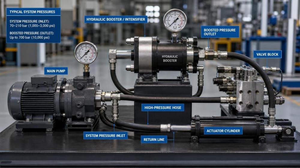 Hydraulic Intensifiers Explained: When to Boost Pressure Instead of Upgrading the Pump