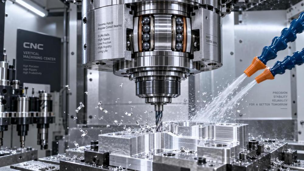When Do Ceramic Hybrid Machine Tool Bearings Improve Spindle Speed and Tool Life?