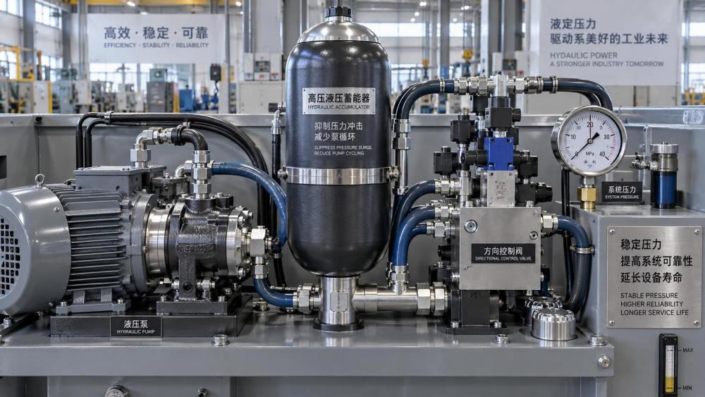 How High Pressure Hydraulic Accumulators Control Pressure Spikes and Pump Cycling How High Pressure Hydraulic Accumulators Control Pressure Spikes and Pump Cycling