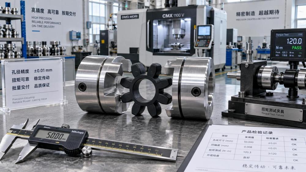 Jaw Coupling Supplier Evaluation: Bore Tolerance, Torque Rating, and Lead Time