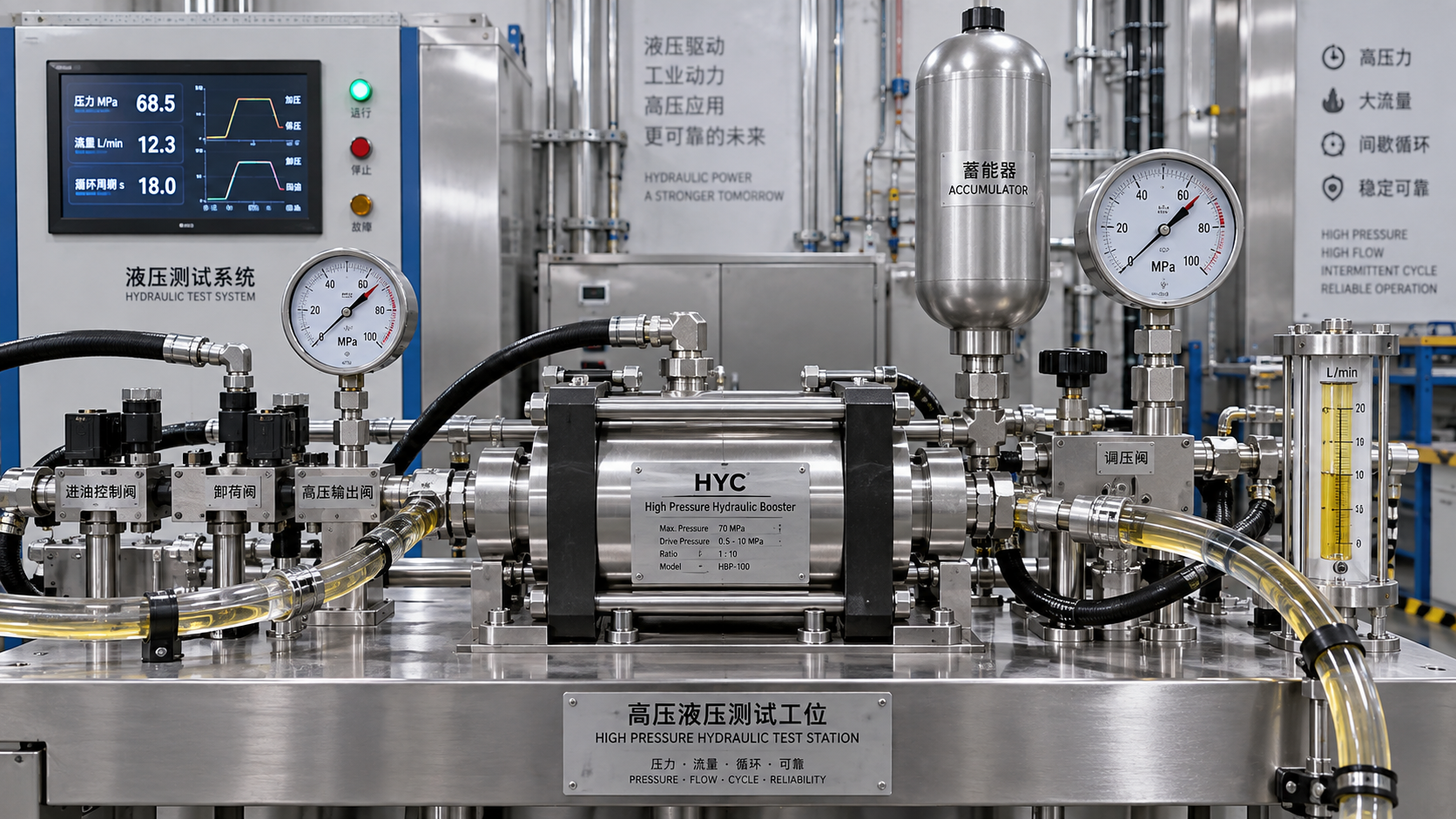 High Hydraulic Pressure Intensifier Sizing: Flow, Ratio, and Duty Cycle