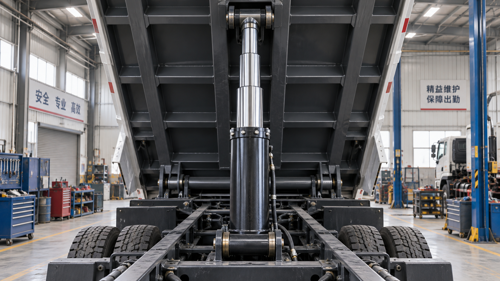 Preventing Side Loads and Seal Failures in Tipping-System Telescopic Cylinders