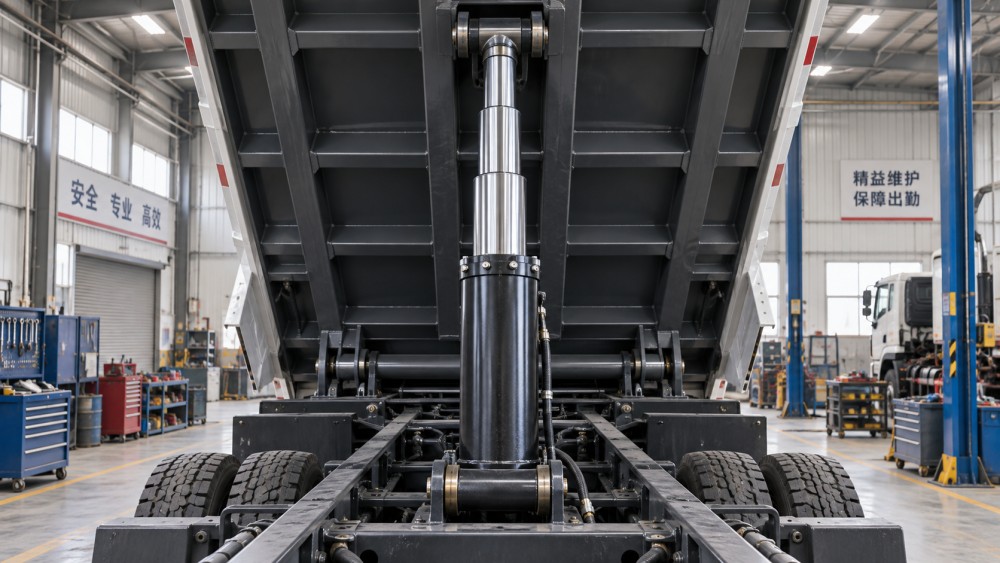 Preventing Side Loads and Seal Failures in Tipping-System Telescopic Cylinders