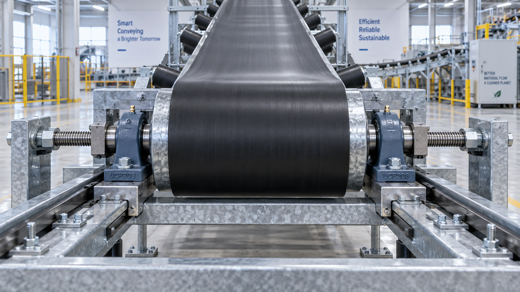 How Take-Up Mounted Bearings Maintain Belt Tension in Conveyor Systems