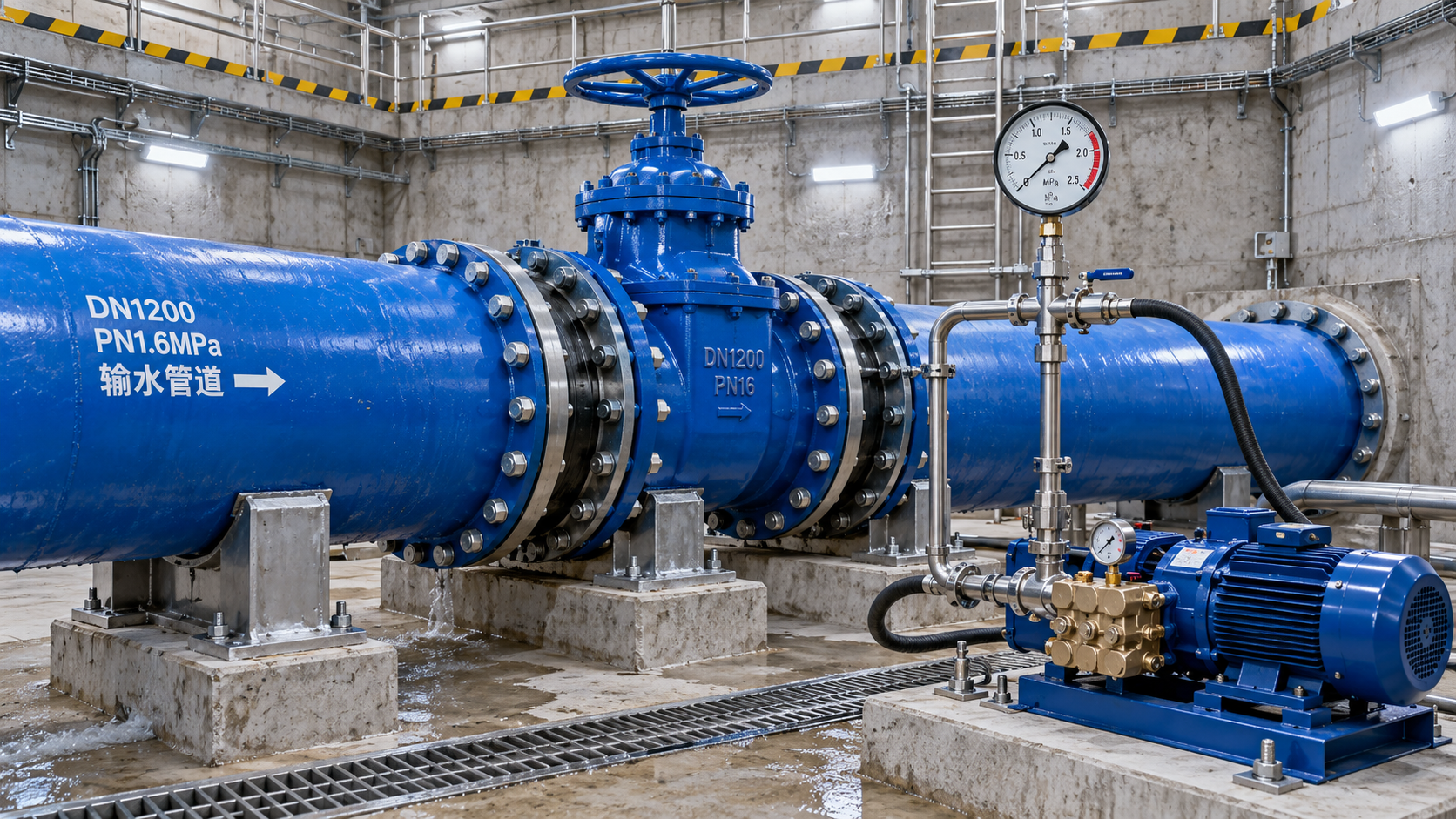 High-Pressure Water Transmission Pipes: Pressure Ratings, Joints, and Test Requirements