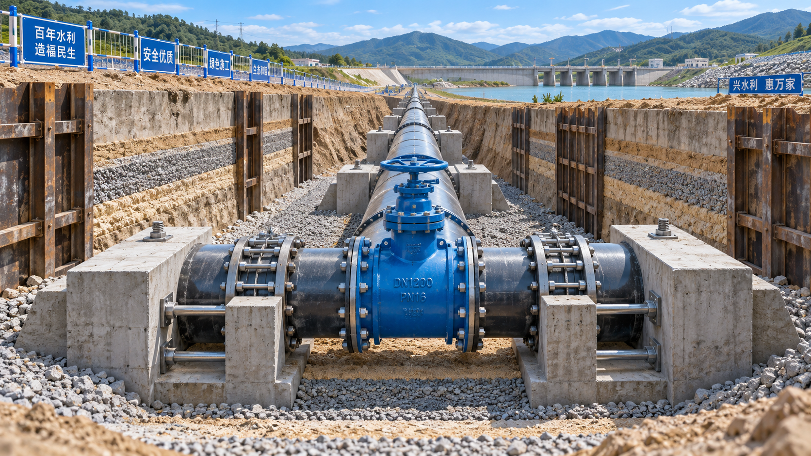 Selecting Large-Diameter Water Transmission Pipes for Pressure, Surge, and Installation Risk