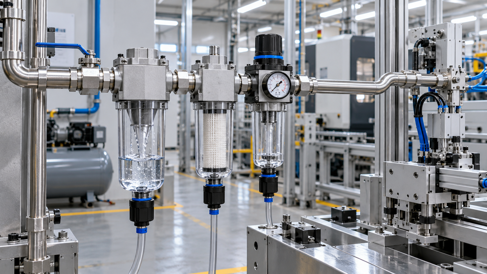 How to Size Air Preparation Units for Moisture, Oil, and Particle Control