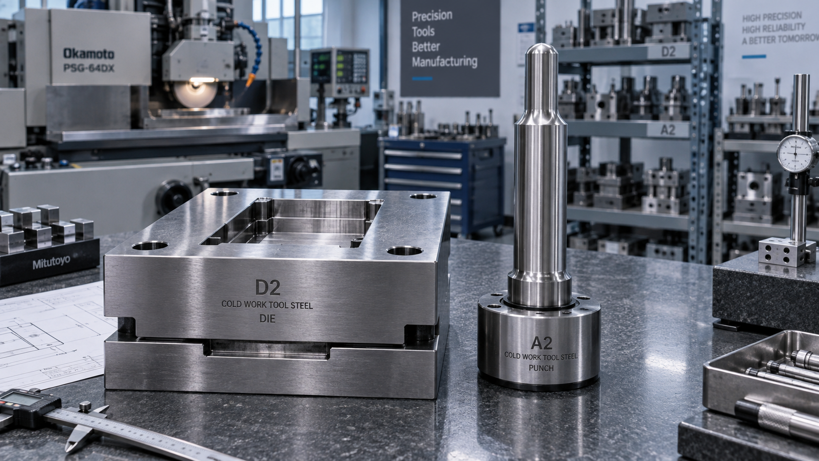 D2 vs. A2 Cold Work Tool Steel: Choosing for Wear Resistance or Toughness