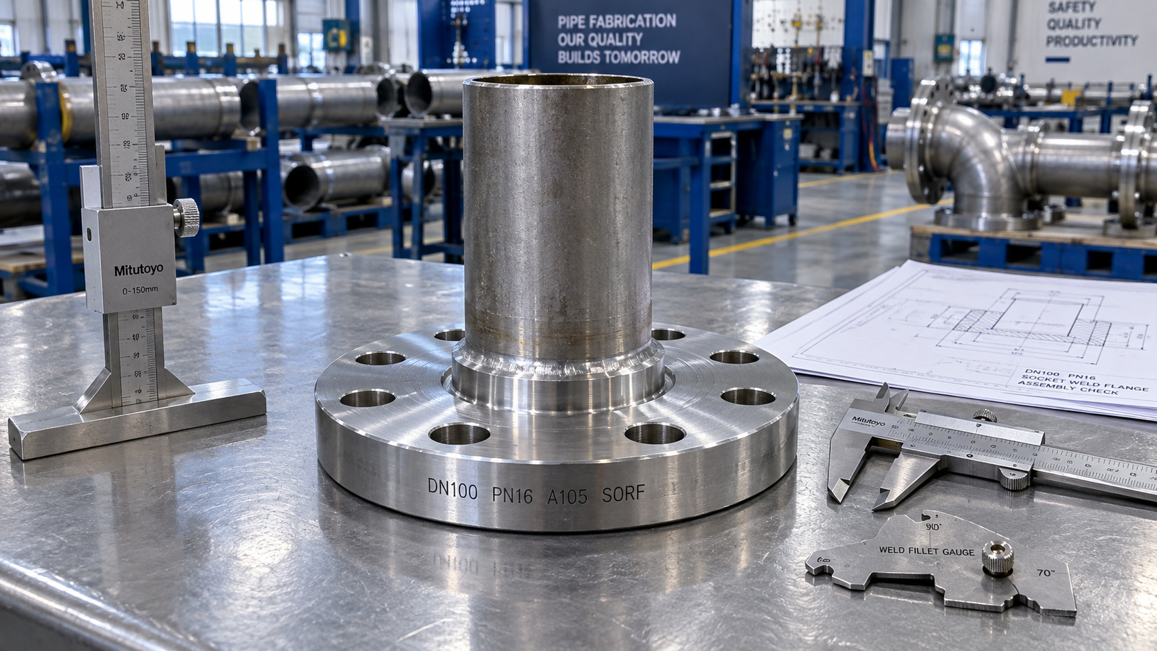 Socket Weld Pipe Flanges: Fit-Up and Inspection Requirements Under ASME B31.3