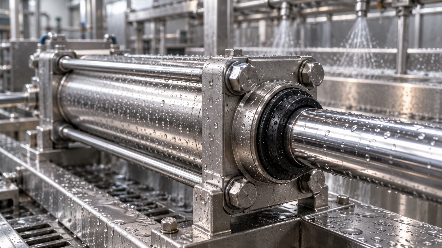 Stainless Steel Tie Rod Cylinders: Seal and Material Choices for Washdown