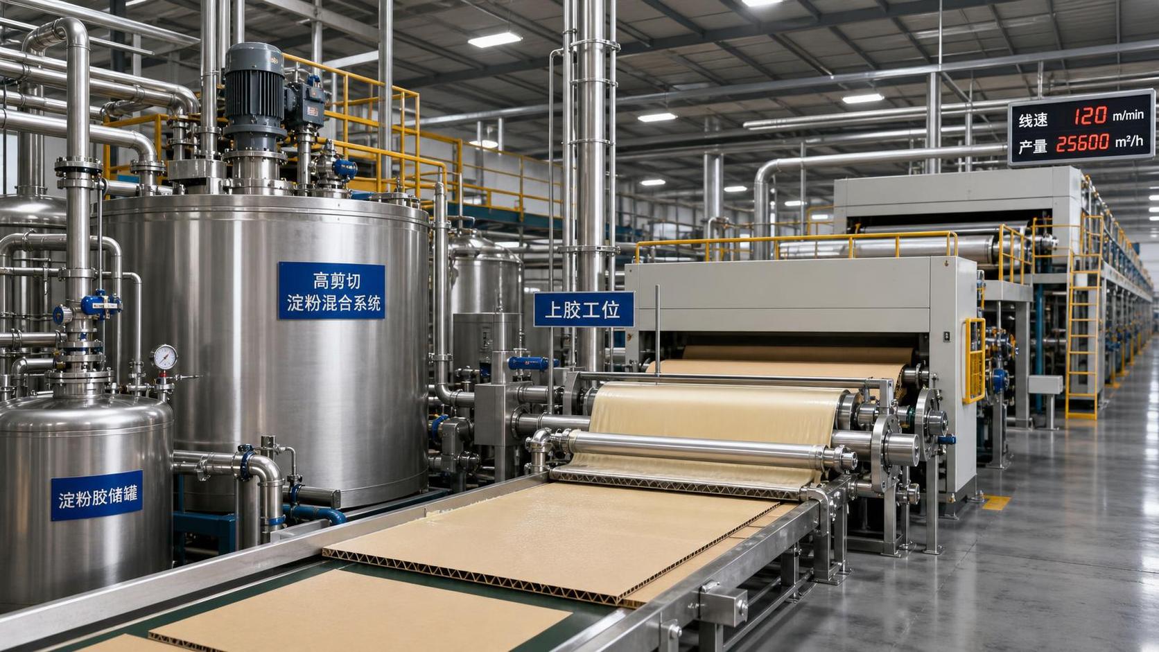 How High Shear Starch Mixers Improve Bonding in Corrugator Production