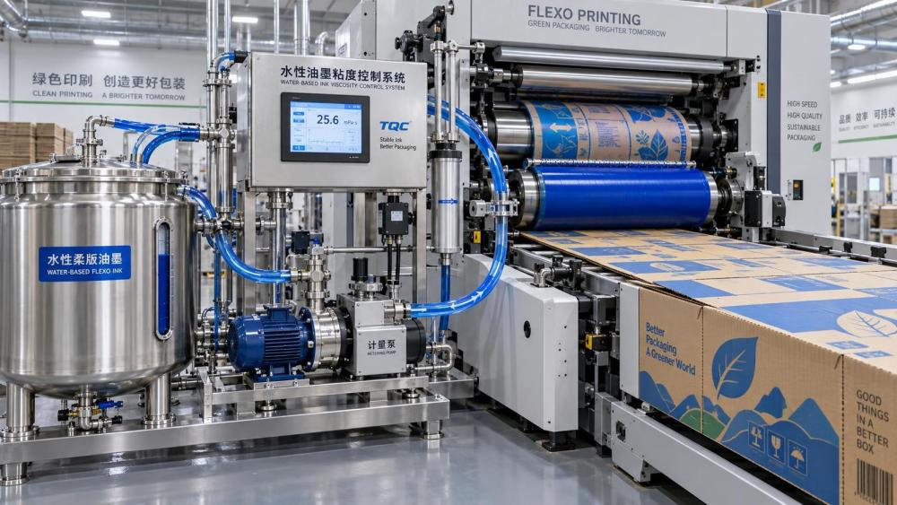 How Water Based Ink Viscosity Control Systems Stabilize Print Quality