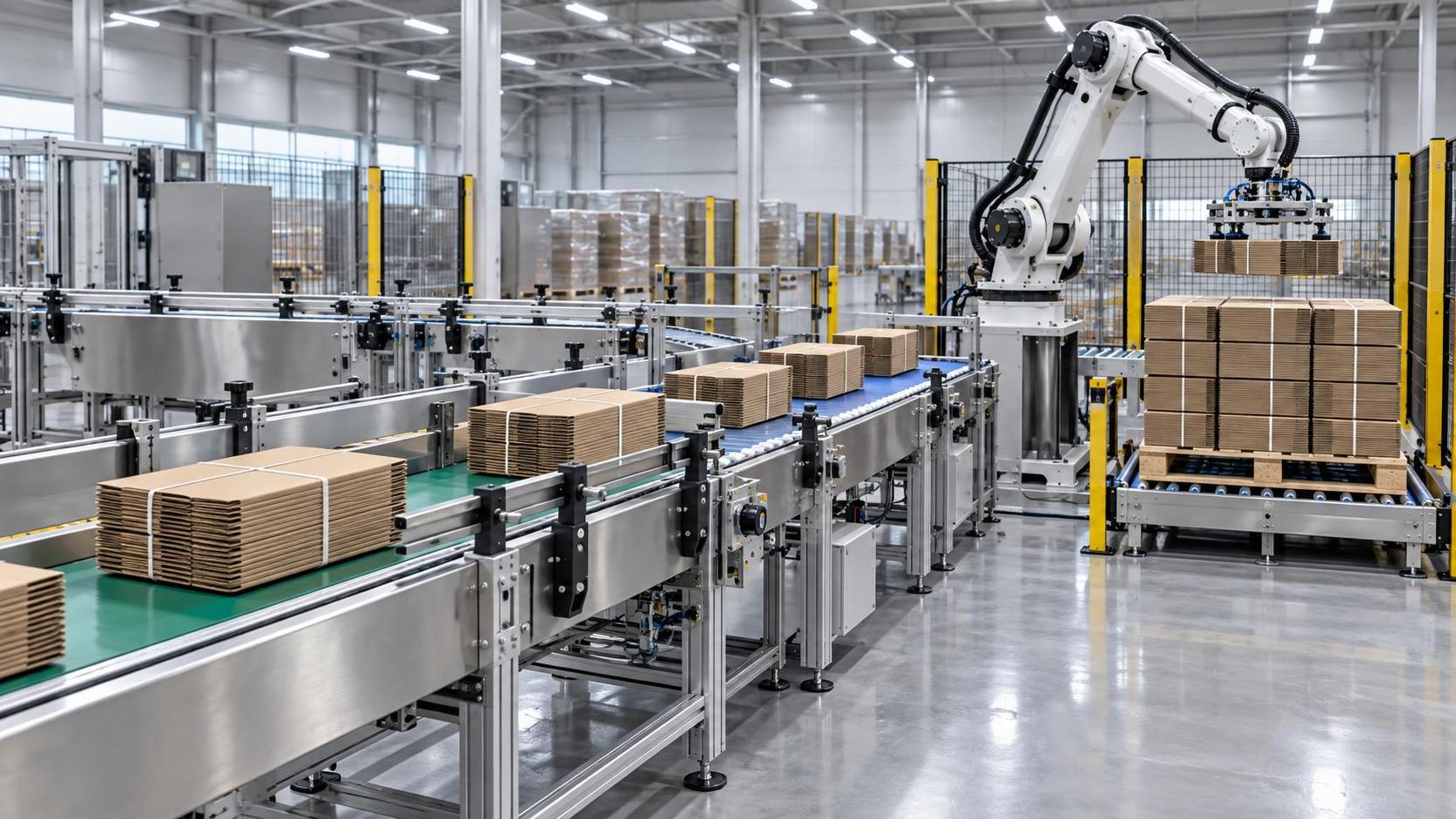 How High Speed Bundle Handling Equipment Improves Palletizing Flow