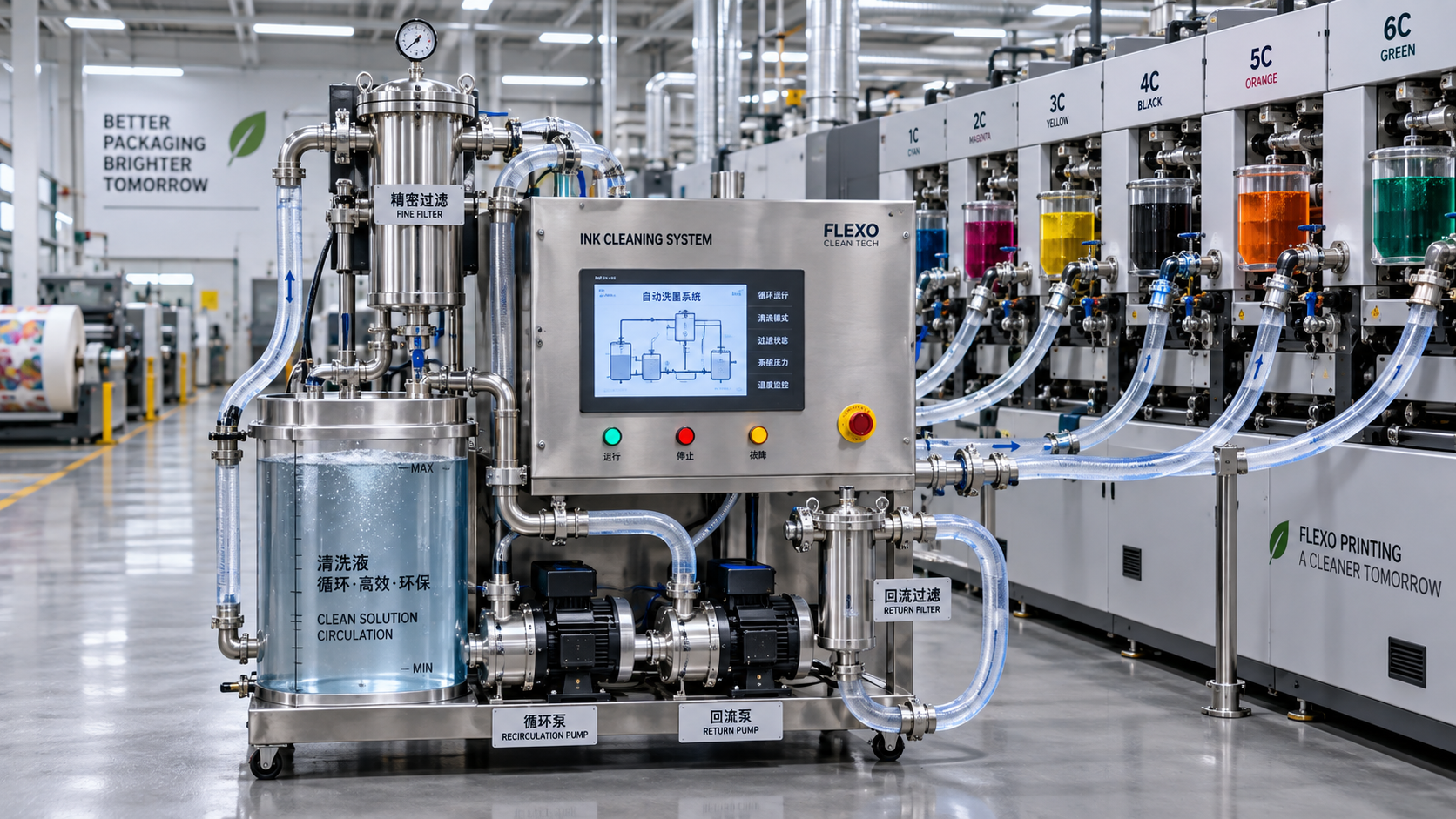 How an Automatic Flexo Wash Up System Reduces Ink Changeover Time