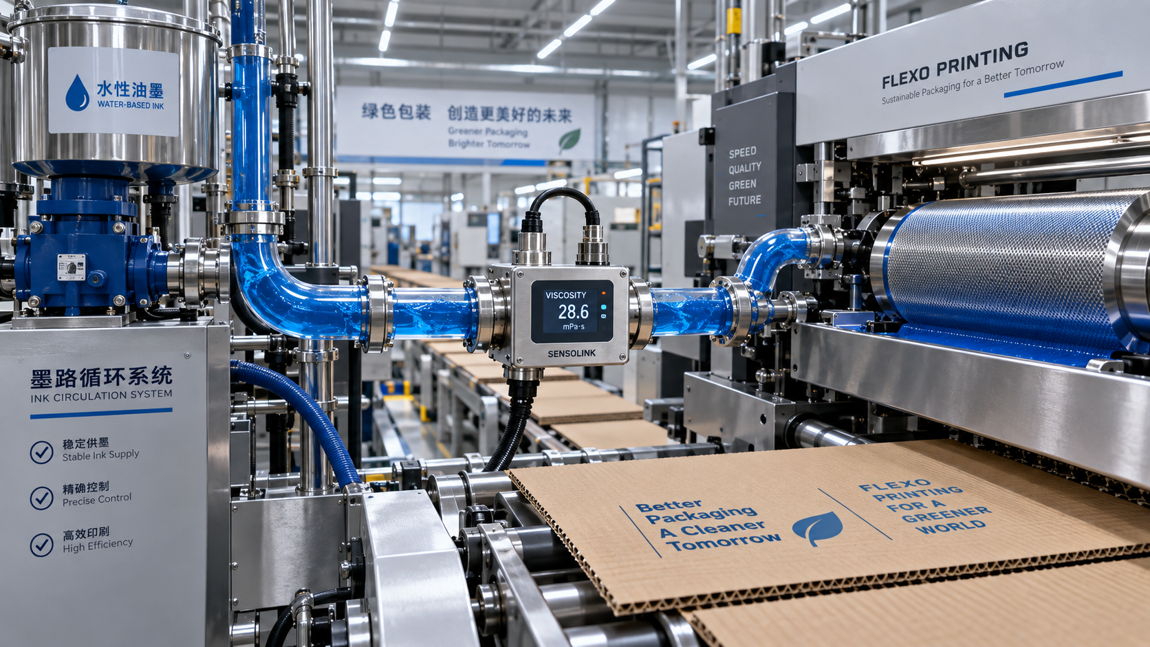 How Real Time Ink Viscosity Sensors Improve Flexo Press Stability