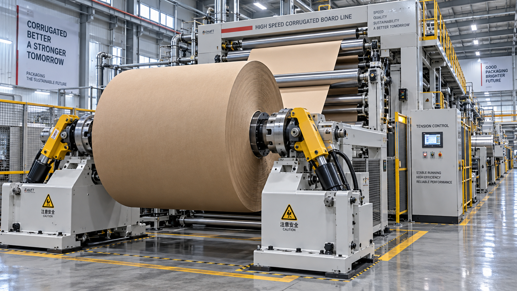 Heavy Duty Unwind Stands That Stabilize High-Speed Corrugators