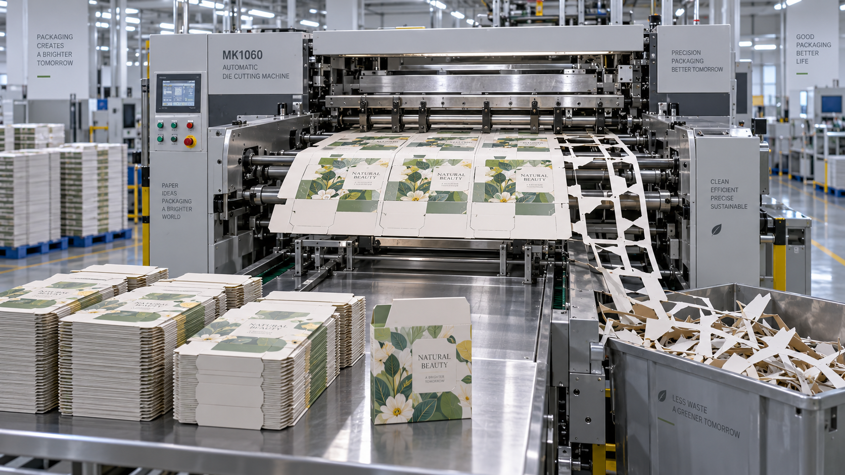 Carton Die Cutting for Folding Cartons That Reduces Setup Waste
