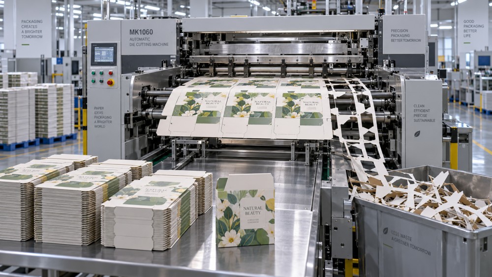 Carton Die Cutting for Folding Cartons That Reduces Setup Waste