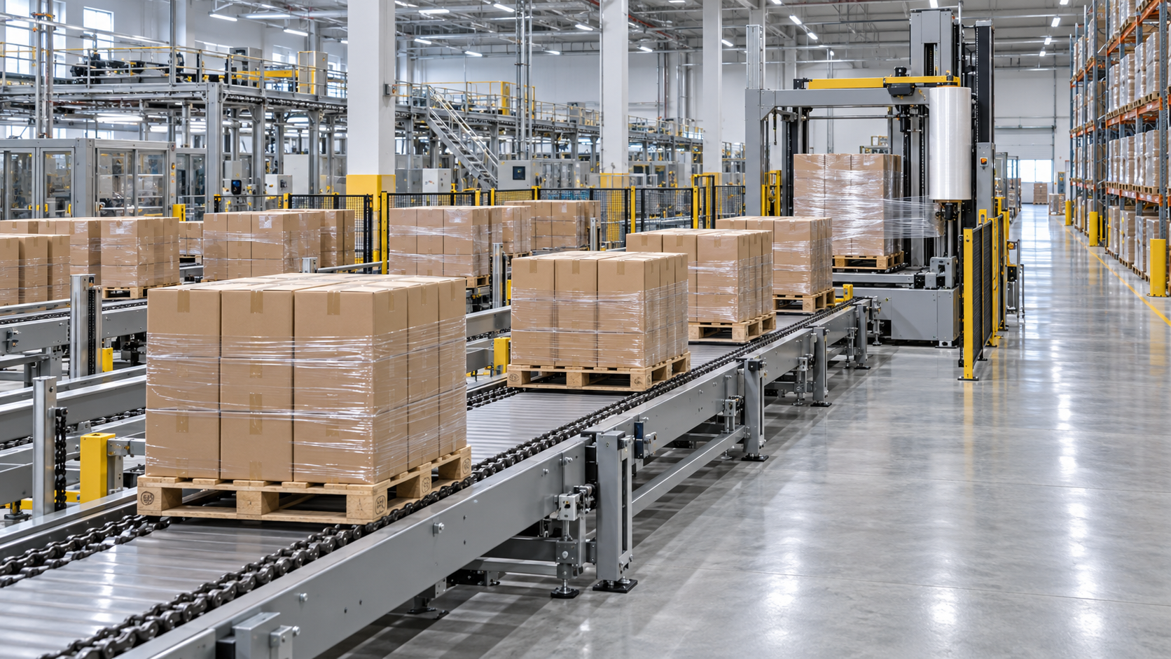 When Chain Pallet Conveyors Improve Warehouse Flow and Throughput