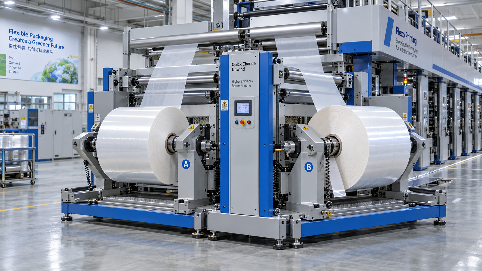 How Quick Change Unwind Stands Reduce Downtime on Flexo Presses