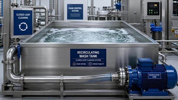 Why Cleaning Defoamers Fail in Recirculating Wash Tanks and How to Fix It