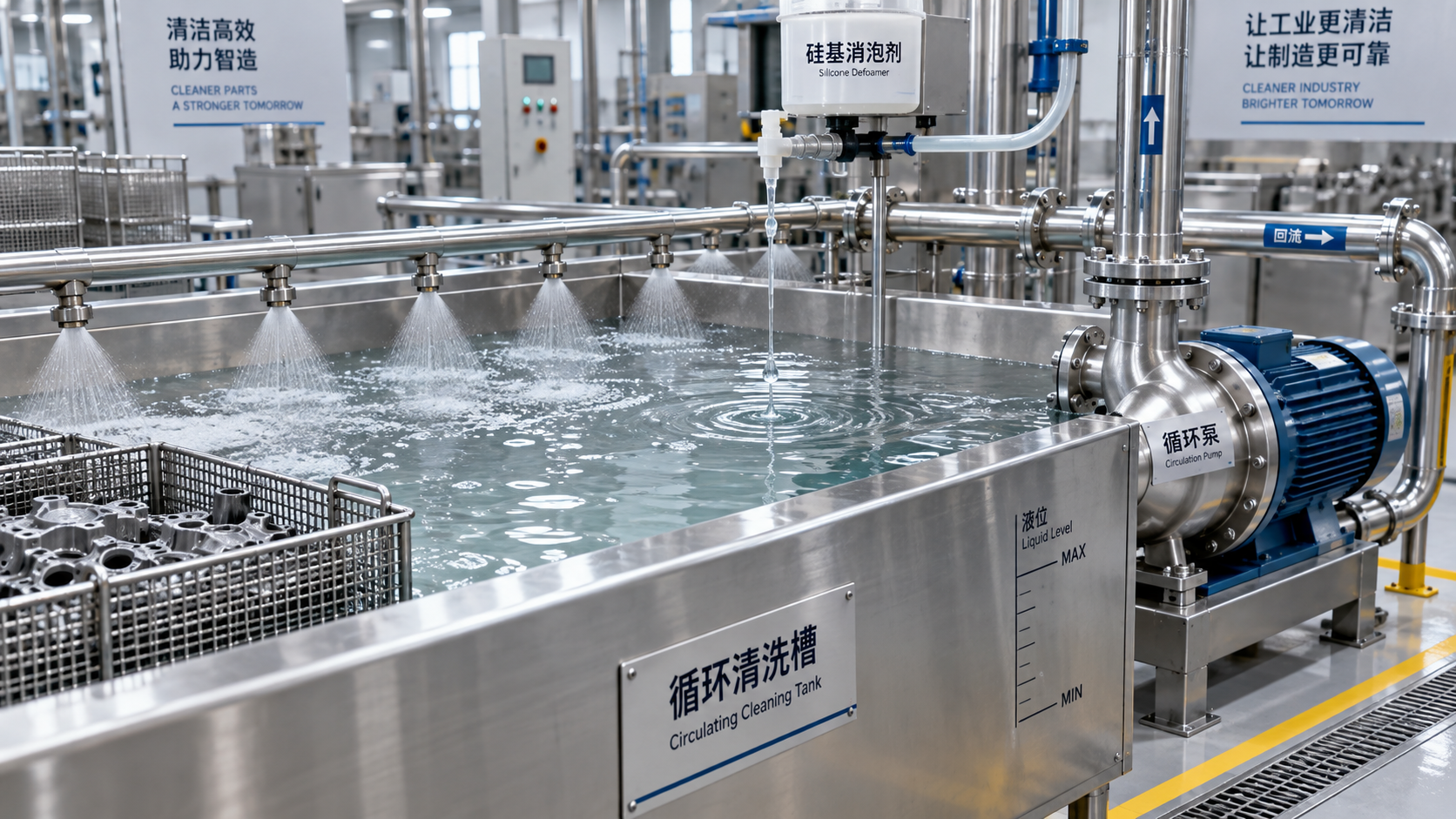 Why Silicone Cleaning Defoamers Prevent Foam-Related Production Delays
