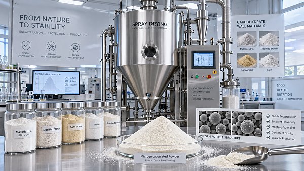 How Spray Drying Wall Materials Affect Stability and Encapsulation
