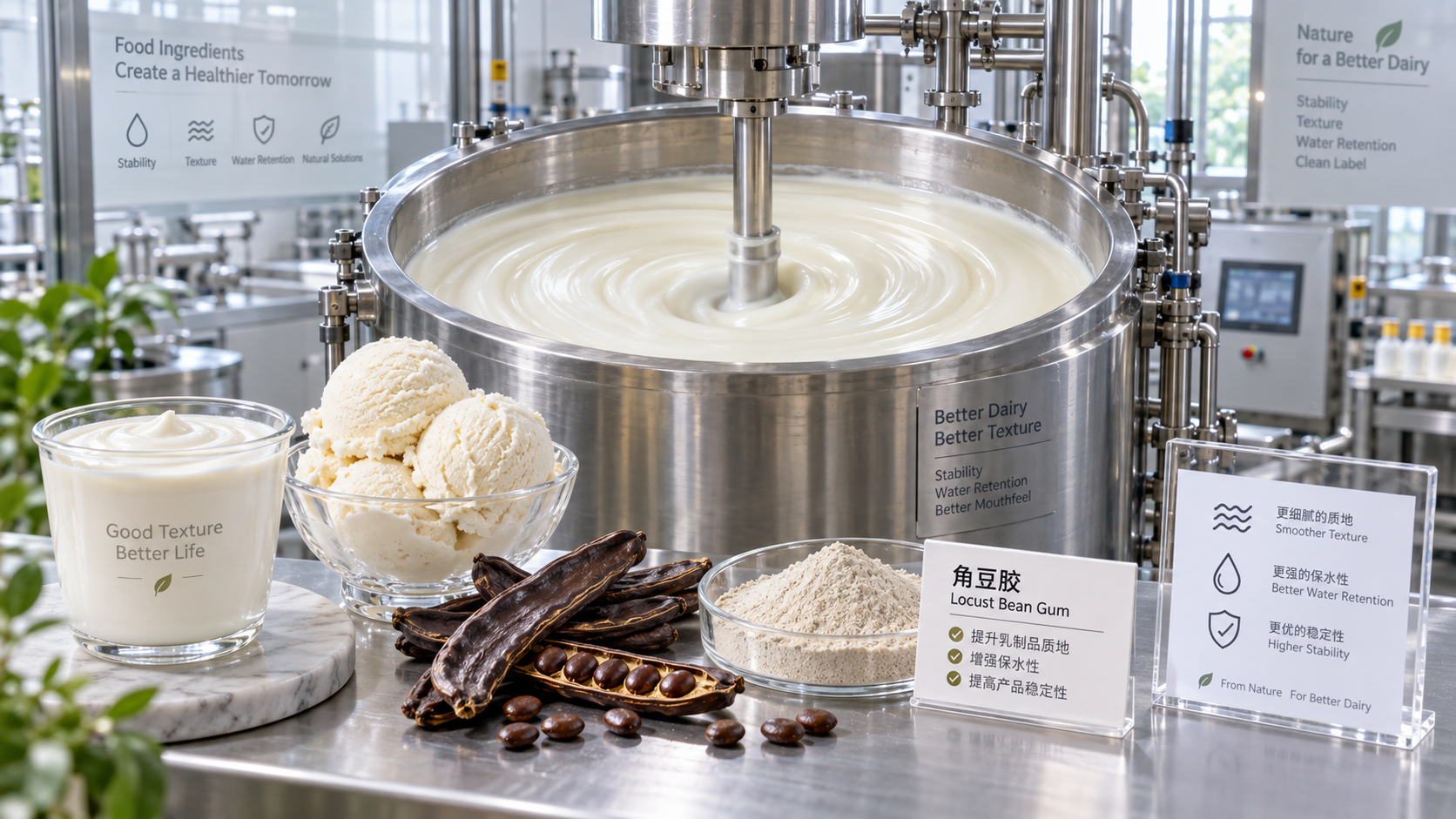 How Locust Bean Gum Improves Texture and Stability in Dairy Products