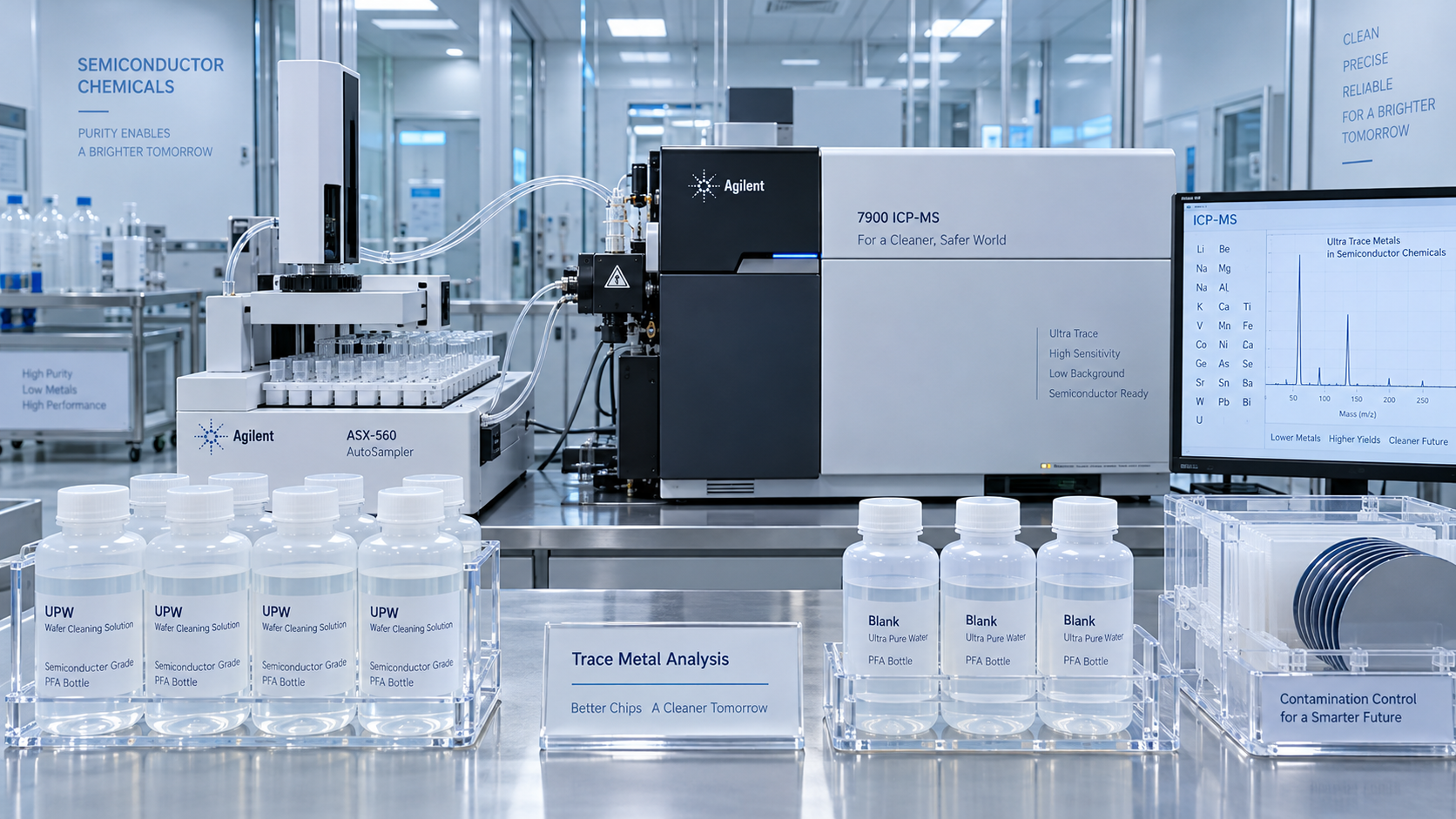 How Are Trace Metals Measured in Low Metal Wafer Cleaning Solutions?