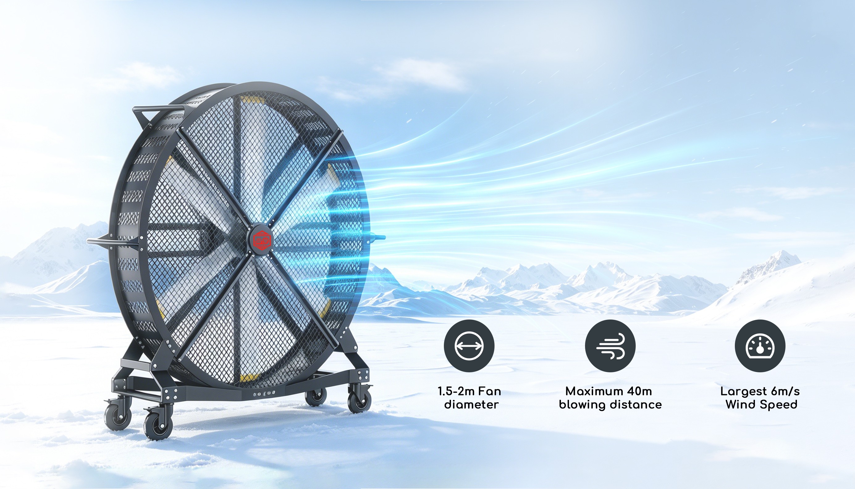 1stCoolFan MOBILE HVLS Fan-Provide You Large Scale Cooling Solution! 1stCoolFan MOBILE HVLS Fan-Provide You Large Scale Cooling Solution!