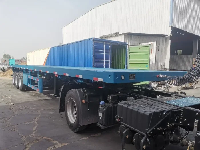 3 Axle 40 Feet Flatbed Flat Bed Semi Trailer