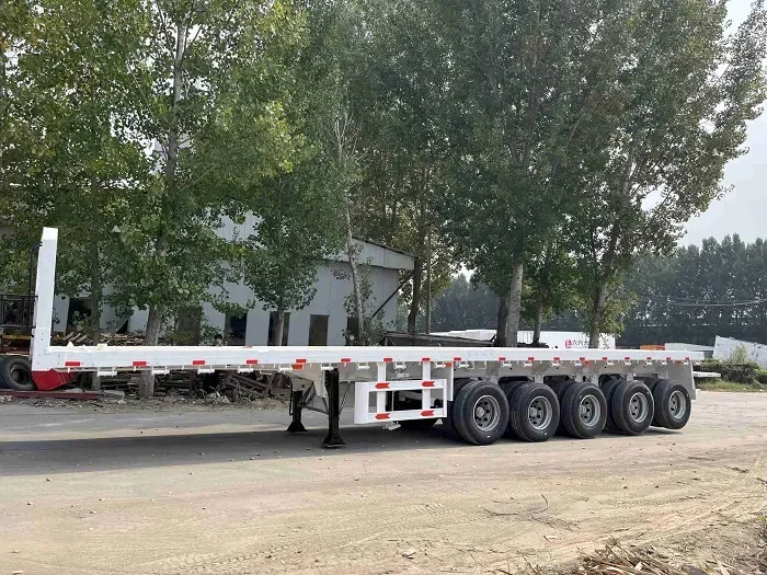 Semirremolque de plataforma de 70 toneladas de calidad