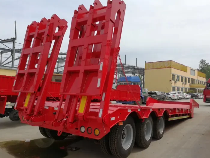 Semi-remorque surbaissée de 60 tonnes