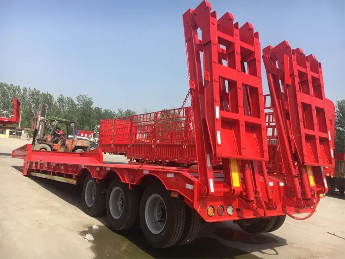 Semi-remorque surbaissée de 60 tonnes