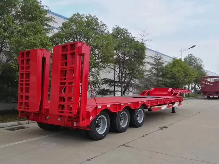 Semi-remorque surbaissée de 60 tonnes