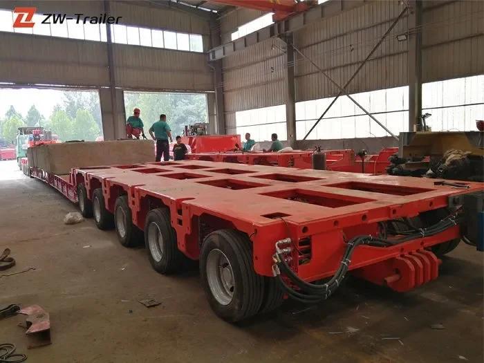 Semirremolque modular hidráulico de servicio pesado