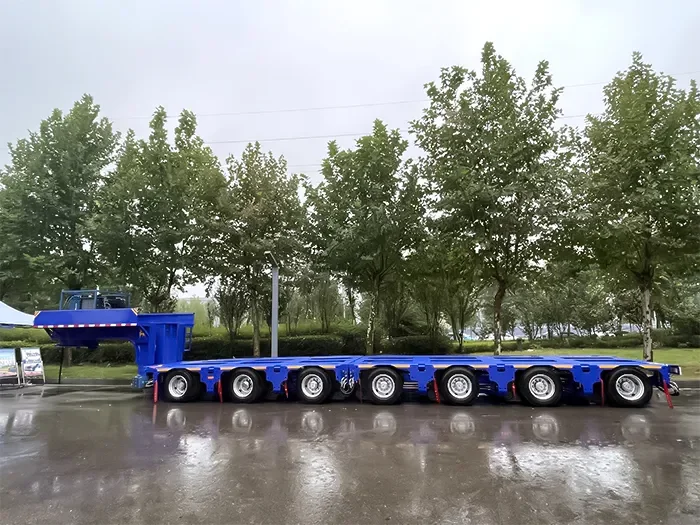 Semi-remorque modulaire en acier au carbone de 200 tonnes