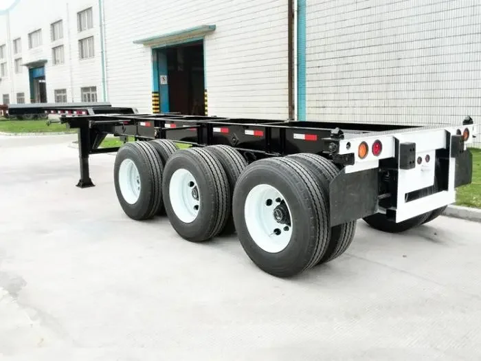 Remolque portacontenedores extensible de 20 Ft a 40 Ft