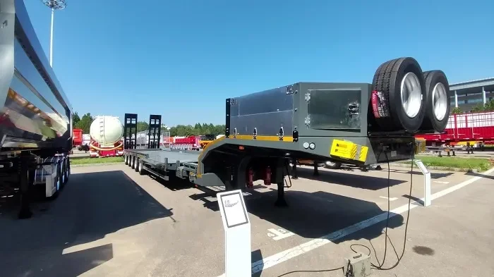 Remorque surbaissée extensible vendue directement par l’usine