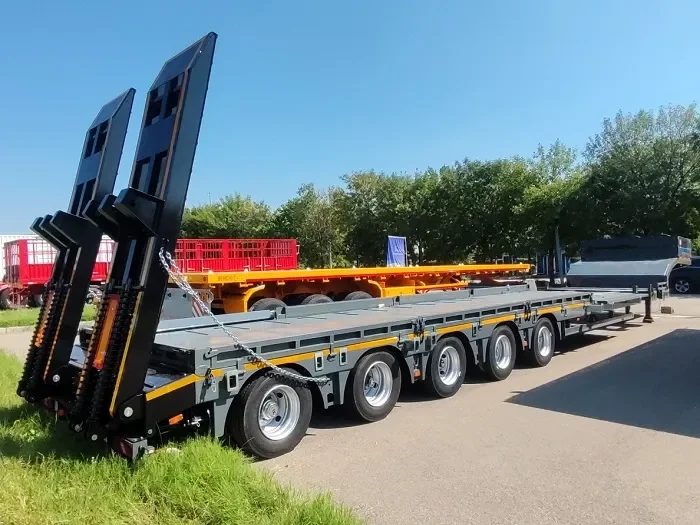 Remorque surbaissée extensible vendue directement par l’usine