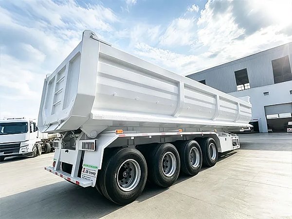 4 Axle 40CBM Mining Dump Semi Trailer