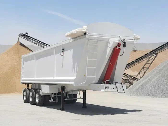 Semirremolque volquete trasero de 40 cbm y 3 ejes para minería